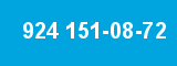 924 151-08-72 924 151-08-72